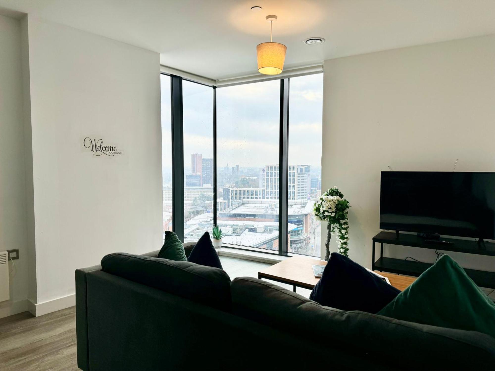 Premium Deals L Last-Minute Stay L 4 Min Walk To Birmingham Central Library L 18Th Floor 2 Bed 2 Bath City Centre Penthouse With Gym & Netflix By Jvt Short Lets Eksteriør bilde